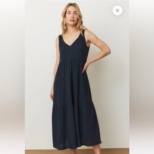 Marine Layer Corinne Double Cloth Maxi Dress